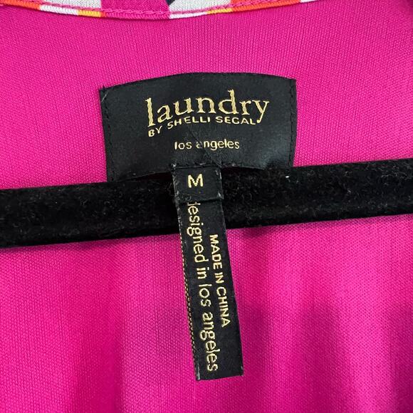 Laundry by Shelly Segal Women's Dress Abstract Print Pink Sleeveless Size M - Picture 4 of 9